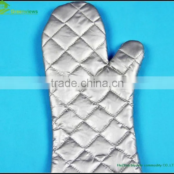 High Quality Extra Long Silicone Oven Mitts Heat Protective Glove With Cotton photo-5