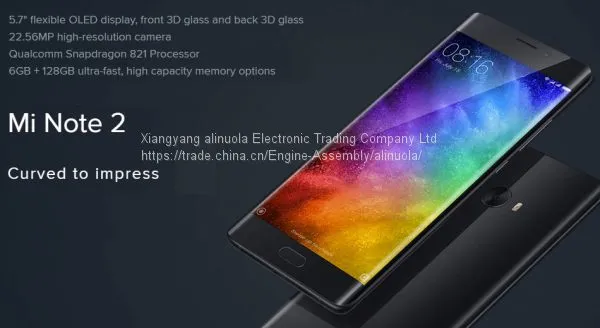Global Version EU Original Xiaomi Mi Note 2 Prime 6G 128G Smartphone Snapdragon 821 Quad Core 22.56MP Camera ID NFC photo-3
