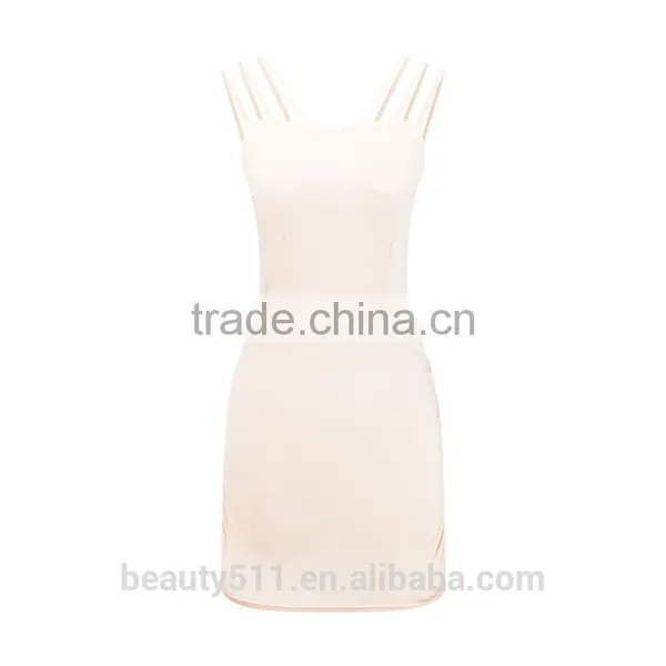 New Ladies Fashion Dress 2017 Design Elastic Waist Wine Dress SD22 photo-2