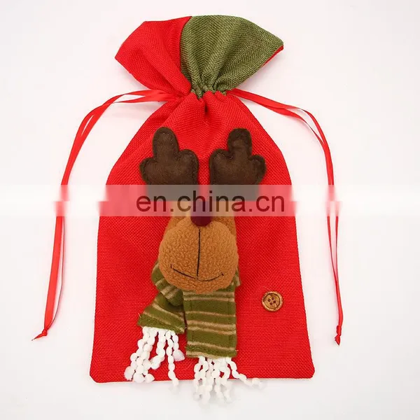 3 Style Christmas Gifts Santa Claus Sack Kids Candy Christmas Bag photo-5