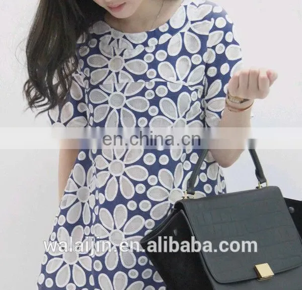 Wholesale Short Sleeve Ladies Daily Beautiful Dress photo-3