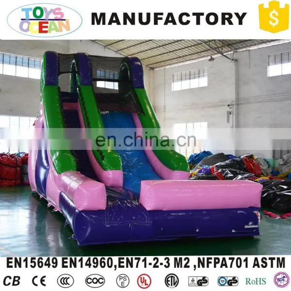 Single Lane 0.55mm PVC Tarpaulin Inflatable Dry Slide for Kids Climbing photo-2