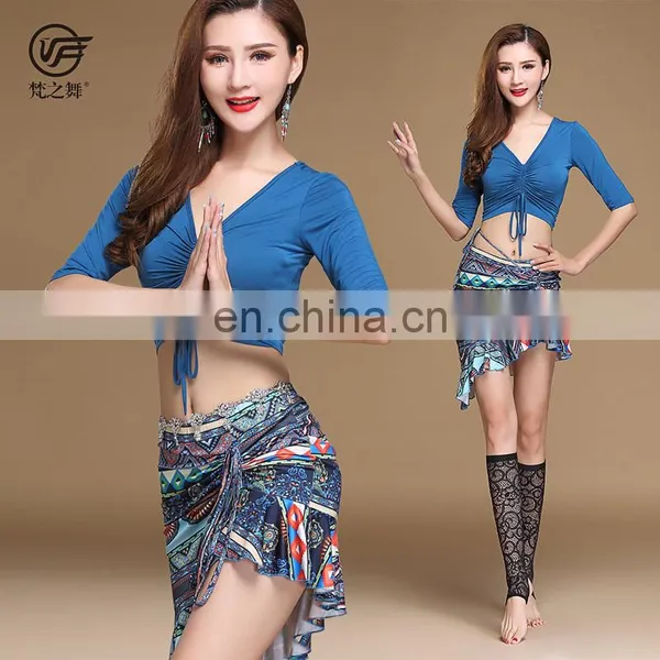 T-5179 Modal Printing Pattern Belly Dance Costume Set photo-2