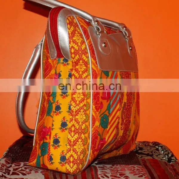 Bright Colorful Cotton Handmade Shouler Comfertable Bag photo-2