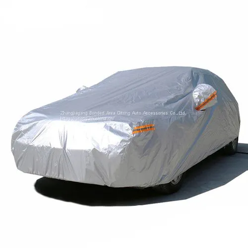 Luxury Gold and Silver Color Aluminum Film Car Covers photo-3