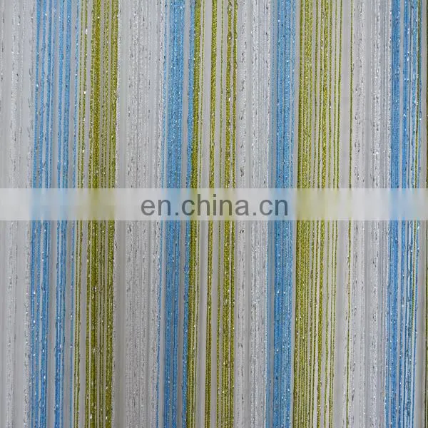 Shimmering String Curtain With Silver Yarn for Glass Doors photo-2
