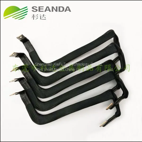 High Quality Sleeve Insulation Soft Connector Braid Copper Busbar for Electric Car photo-3