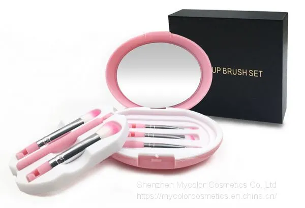 5pcs Travel Portable Eyes Brush Set Makeup Brush Set for Eyes With Box photo-5