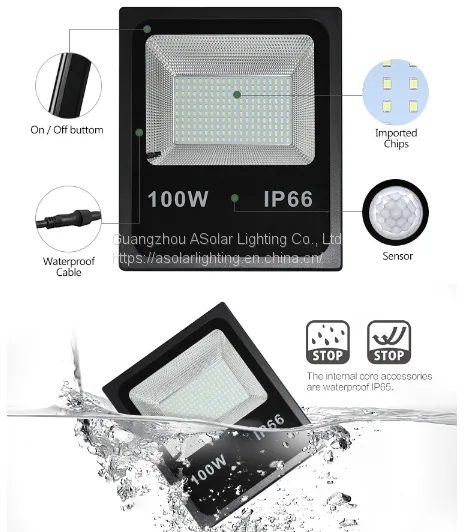 High and Stable Quality Off-grid 100 Watt Led Flood Light photo-4