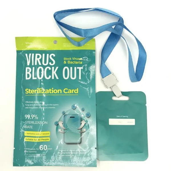 Removing Virus Block Anti-Virus Antibacterial Portable Disinfectant Hangtag Sterilization Card photo-3