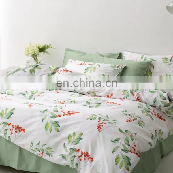 RAWHOUSE Home Textile Printed 4PCS 100% Cotton Bedding Sets Luxury