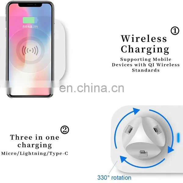 Wireless Mobile Charger For Apple Charger Fast Charging A Set Of Magnet Tips Mobile Phone Headset Mobile Wireless Charger photo-4