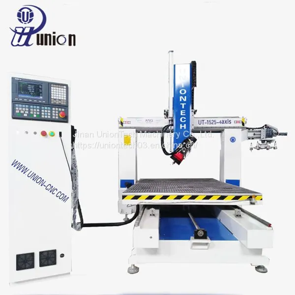 4 Axis Spindle Head Rotate Styrofoam Wood Composite Foam Mold Carving CNC Router photo-2