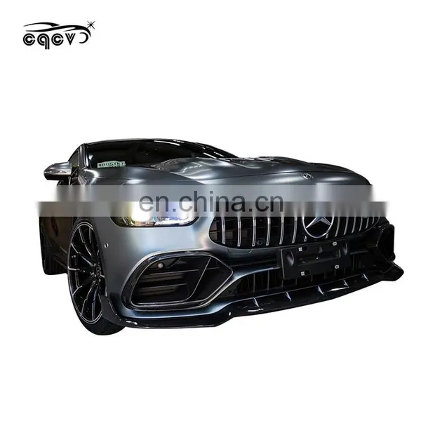 Dry Carbon Fiber Front Lip Side Skirt Diffuser Rear Spoiler for Mercedes Benz AMG GT50 photo-4