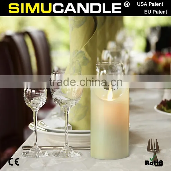 Parties Flameless Moving Wick LED Candle, With USA and EU Patent