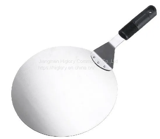 Factory Stainless Steel 430 Pizza Tools PP ABS Handle Pizza Plate 10/12 Inch Pizza Peel for Baking photo-2