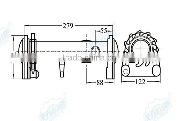 08149 Heavy Duty Webbing Winch Trailer Winch photo-2