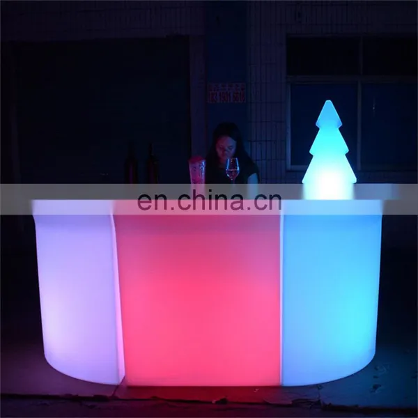 Used Nightclub Furniture Outdoor Event Party Wedding Garden Illuminated Luminous Led Lighted Bar Counter Table Chair for Sale photo-4
