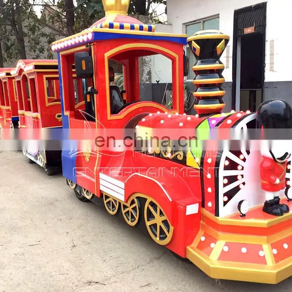 Best Selling Products Electric Used Fiberglass Trackless Train for Adult photo-5