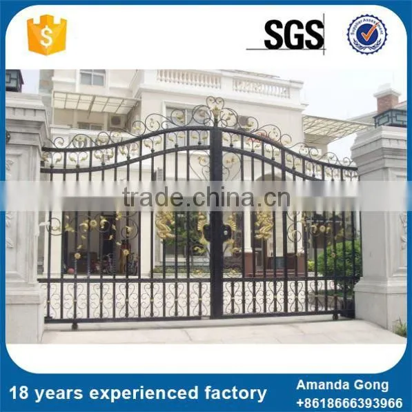 Lower Cost Cheap Wrought Iron Gate With Spear Points Point photo-2