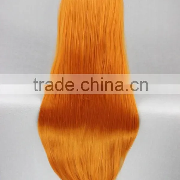 High Quality 80cm Long Straight Orange Wigs EVA Soryu Asuka Langley Cosplay Hair Wigs Synthetic Anime Wig Party Wig photo-5