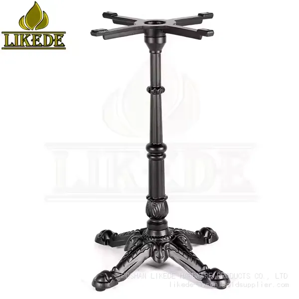 Cast Iron Coffee Table Legs Metal Black Removable Table Leg photo-3