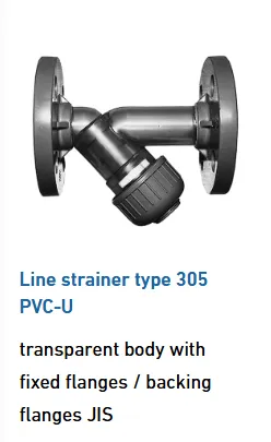 PVC Flanged Y Strainer | Industrial Pipeline Filter JIS Standard/Flange Y Strainer for Industrial Pipeline System