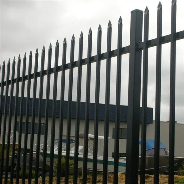 Black Powder Coated Galvanized Steel Fence With Vinyl Finish for Outdoor Protection photo-2