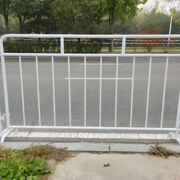 Powder-coated Galvanized Mobile Folding Safety Fence for Pedestrian Crowd Control, Events, Concerts, and Other Events. photo-2