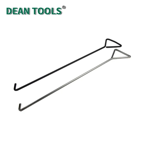 Manhole Cover Hook,Iron Handle Black Manhole Cover Hook With Triangle Handle, Outdoor Workshop Manhole Lid Tool Hook photo-2