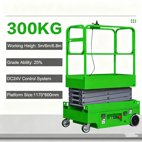 20ft 30ft 40ft Mini Small Full Electric Self Propelled Hydraulic Scissor Lift photo-3