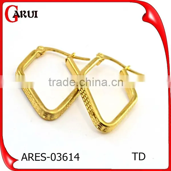 Fashion Earring Designs New Model Earrings Lady Square Hoop Earrings photo-4
