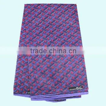 Fashionable African Wax Fabric in 100% Cotton Fabric for Women's Dress W73