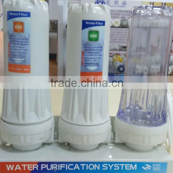 3 Stage Household Pre-Filtration Use Water Purifier Without Electricity / With Activated Carbon photo-4