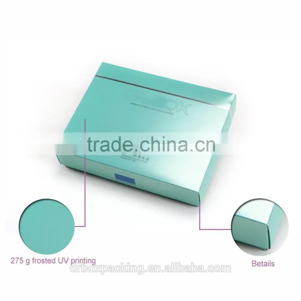 2016 New Design Fashion Cosmetic Packing Box With Frosted UV Printing photo-5