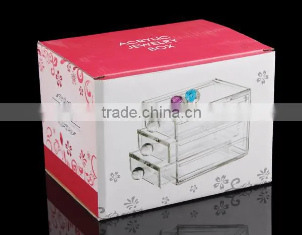 C81 ANPHY 3 Drawers Acrylic Organizer Large Makeup Assorted Storage Box Jewelry Finding Box photo-6
