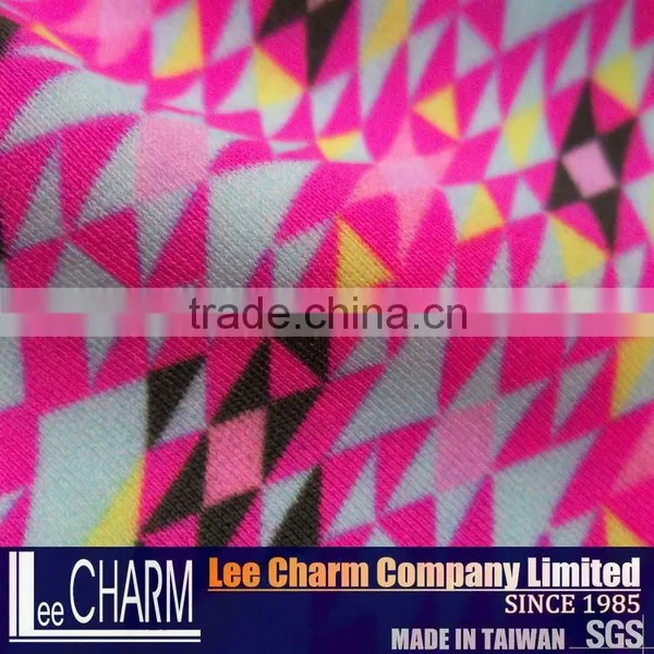 Nylon Spandex Geometry Print Swimming Fabric photo-5