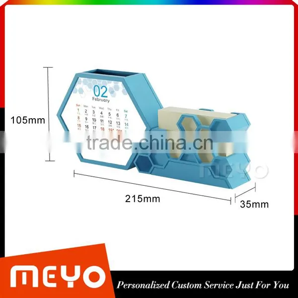 3 in 1 Table Calendar for 2016, Pen Holder With Meno Pat, Note Pat Calendar photo-2
