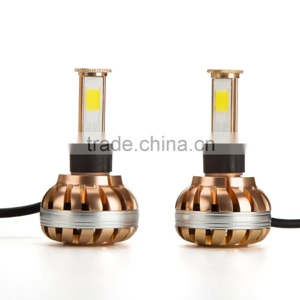 Fashion and Smart Design Luxury Gold Single Lamp H3 40w Led Headlight Kit Used on Cars photo-4