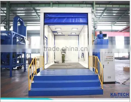 Spray Booth for Sand Blasting on Surface of Steel Structure photo-4