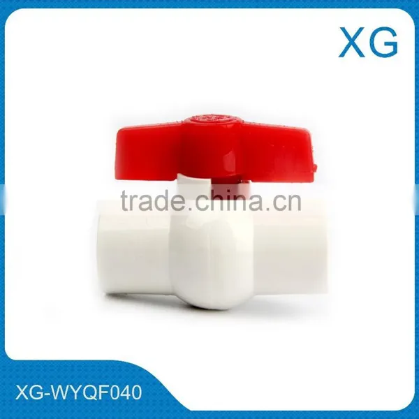 PVC White Ball Valve /Hexagon Threaded Black Pvc Ball Valves/PVC Pipe Fittings photo-3