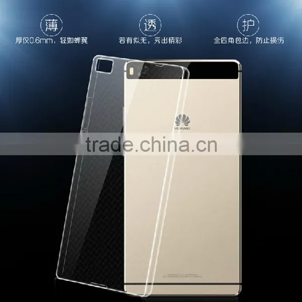 Wholesale Crystal Transparent Clear Ultra Thin TPU Cover Case For Huawei P8 photo-2