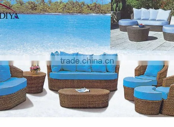 Rattan Wicker Outdoor Garden 3 Seater Sofa Set photo-2