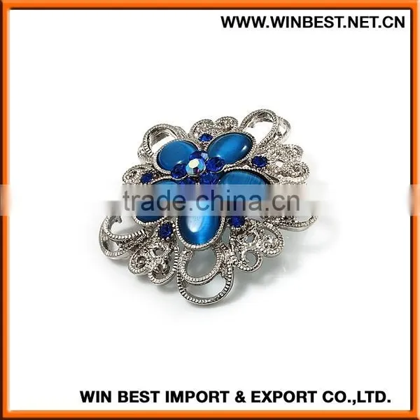 Wholesale China Wedding Flower Brooch, Bulk Rhinestone Brooches,wedding Peacock Brooch photo-4