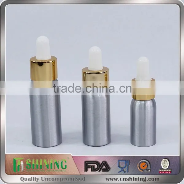 1oz Metail Silver Bottle With Child Proof Dropper 18mm/aluminum E-juice Dropper Bottle 30ml photo-2