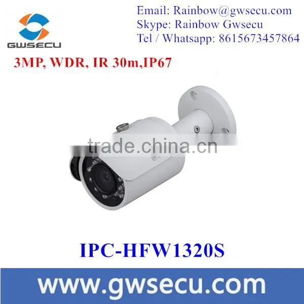 Top 10 CCTV Camera DH-IPC-HFW1320S 3MP HD Network Mini IR Bullet Camera Water-proof IP67 Dahua IP Camera photo-3