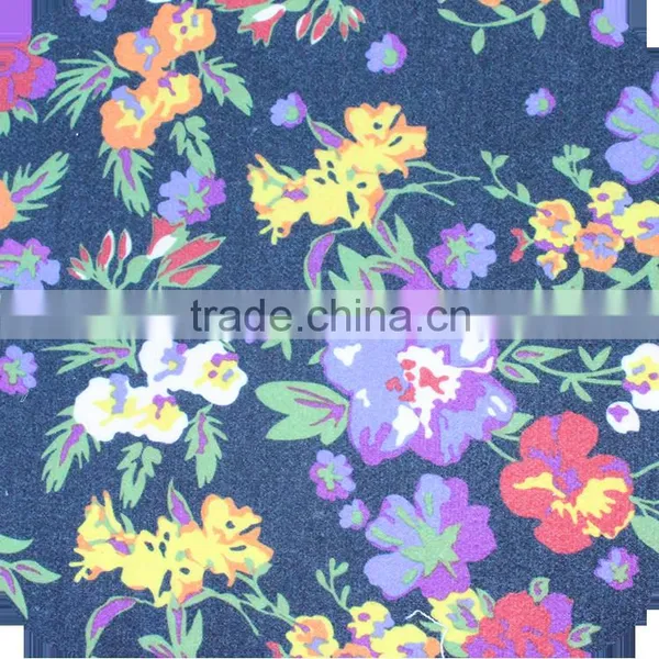 Plain Polyester Viscose Heavy Weight Outdoor Flower Print Women Fabric photo-5