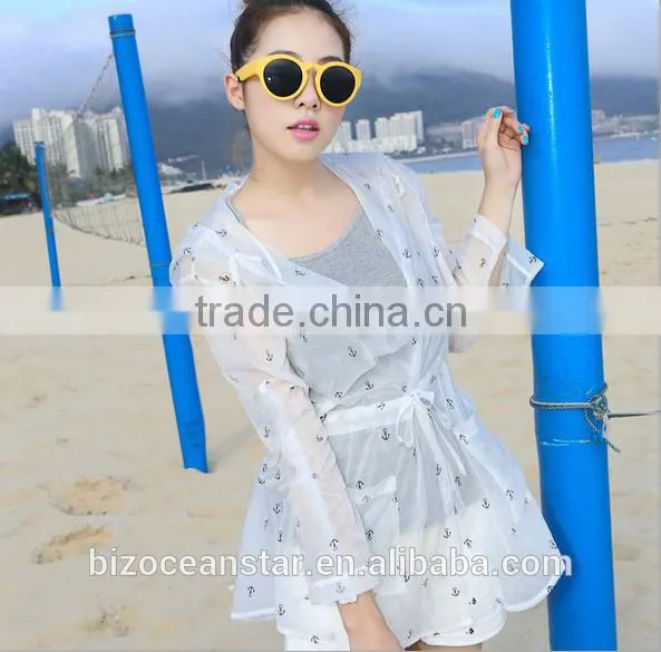 2015 Summer Long Sleeve Hooded Sun Protection Clothing Fashion Nylon Clothing photo-2
