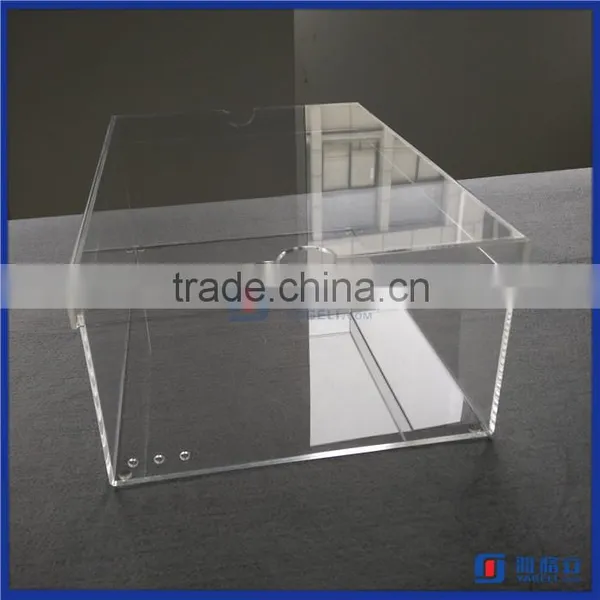 China Manufacturer Showcase Clear Acrylic Shoe Box With Lid / Custom Printed Shoe Box photo-5