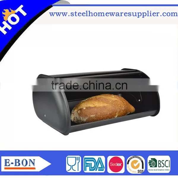 Stainless Steel Breadbox Roll Top Bread Bin Breadbox Bread Bin photo-4